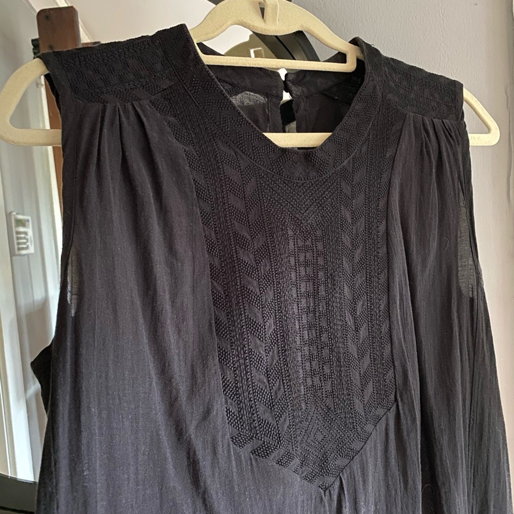 Isabel Marant cotton sleeveless embroidered top